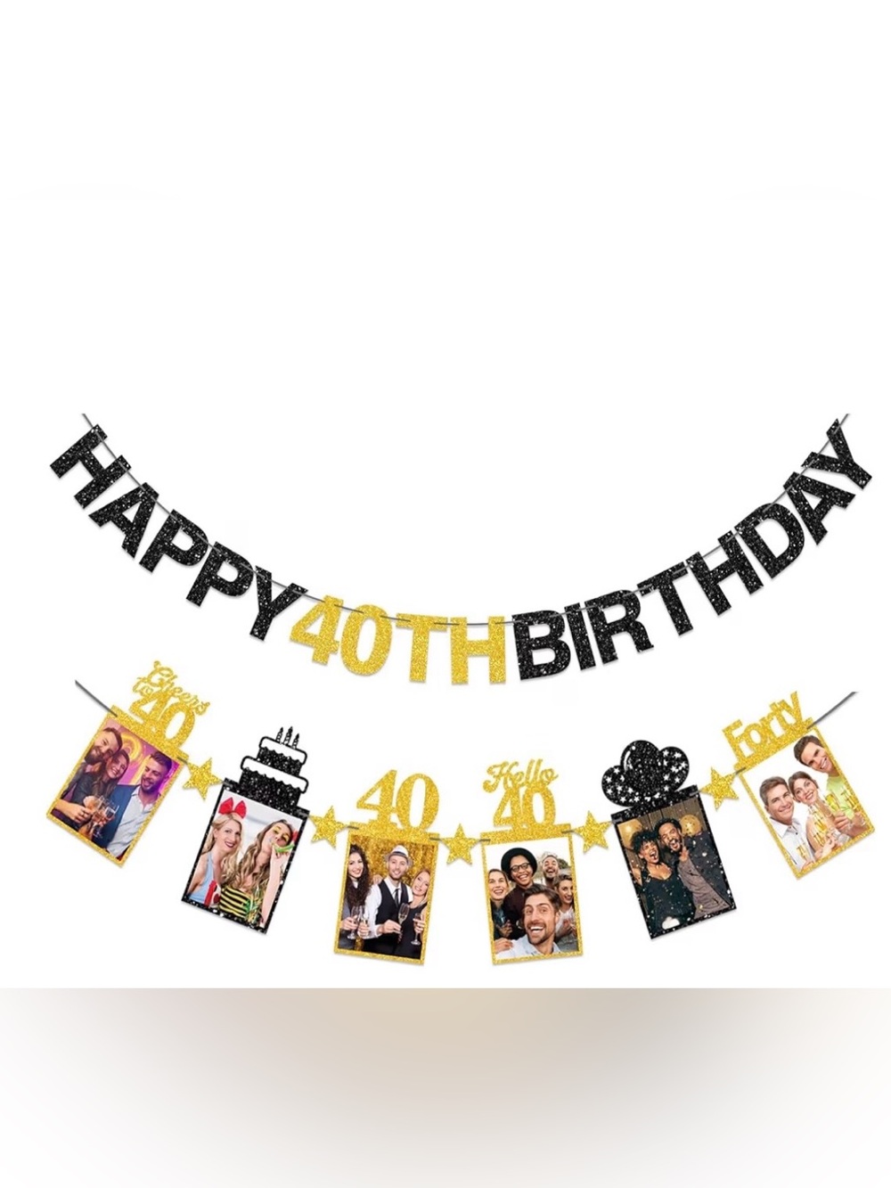 Happy 40th bday banner
